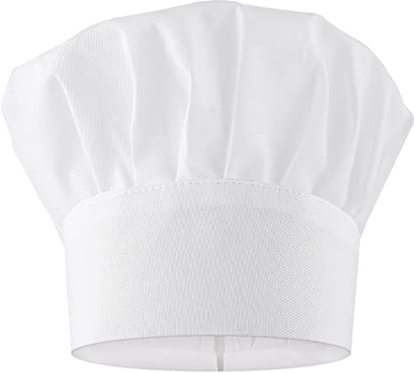 Yolev Gorro Cocinero Gorros de Chef de Cocina Disfraz Cocinero para Cocinar Suministros de Fiesta Gorro Cocinerogorro para Hornear Hogar Cocina Escuela Restaurante