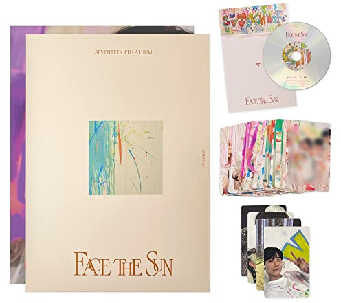 SEVENTEEN - 4th Album [Face the Sun] (CARAT Ver./Random) Hardcover Binder + Booklet + Digipak + CD-R + Lyric Book + Photo Card