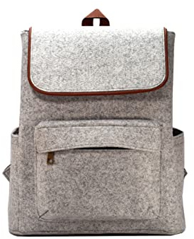 ROOGU Grey Buddy * Leichter Rucksack Filz Grau 20l Handmade in Indien Daypack
