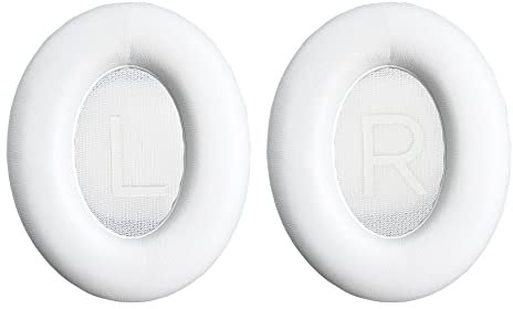 Replacement Ear-Pads Ear-Cushions for Bose 700 (NC-700) Noise Cancelling Headphones, with Soft Protein Leather, Comfort Memory Foam (White)