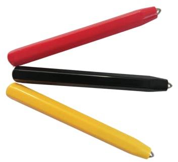 TollesfürKinder 3er Set Ersatzstift - Magnetstift schwarz, rot, gelb im Mix für magnetische Zeichentafeln - Zaubertafel mit Kugeln, Magnetboard, Magnetspiel