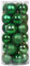 4CM Weihnachtsdeko Weihnachtskugeln,24 Stücke Kunststoff Weihnachtsbaum Kugeln Christbaumkugeln Weihnachtsbaum Deko Anhänger Baumschmuck Ornamente Christbaumschmuck für Weihnachtsdekoration,Grün #2