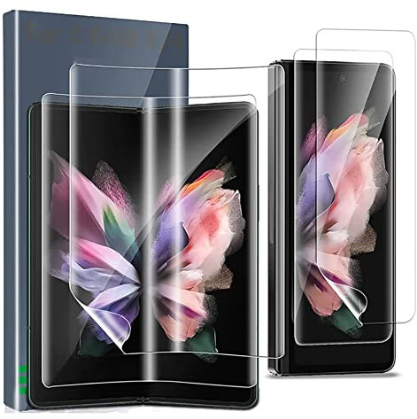 Protector de pantalla delantero y trasero 3 en 1 para Samsung Galaxy Z Fold4 Fold 4 5G 7.6” Película de Hidrogel Transparente de TPU A Prueba de Explosiones