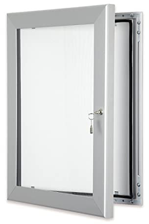 Displaysign Verschließbare Werbevitrine DIN A1 - Schaukasten Plakatschaukasten Typenschild Infokasten für den Außenbereich Wetterfest - 841 x 594 mm