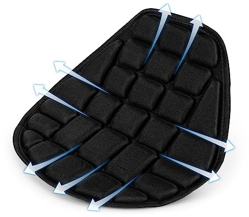 psler Cojín universal de malla para asiento del conductor, cojín de asiento para motocross, scooters, alivio de presión, airbag, protector solar