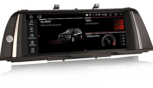 Erisin 10.25 Zoll Android 14 Autoradio mit GPS Navigation für BMW 5er F10/F11 2013-2016 NBT System Unterstützt OEM iDrive CarPlay Android Auto Bluetooth DAB+ WiFi USB IPS Bildschirm 8-Kern 4GB+64GB