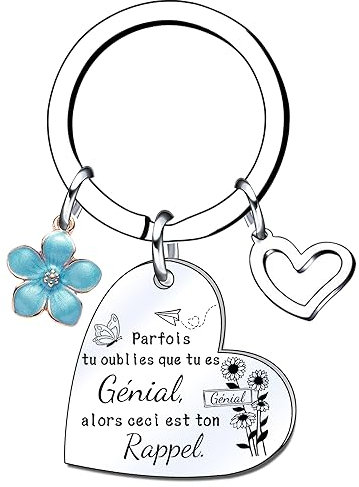 Lumengqi Cadeau De Courage Porte Cle Femme Cadeau Amie Cadeaux De Motivation Femme Cadeaux D'encouragement Cadeau Persévérance Porte-clés Inspirant Cadeau Anniversaire Femme