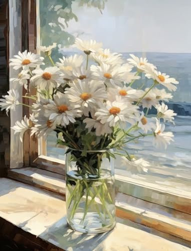 YUCCAORCHID Pintura por Números para Adultos, 40 x 50 cm Acrílica Pintura por Números para Niños Adultos Principiantes Pintura con 3 Pinceles Acuarela Paint by Number Niños Painting by Number Kit