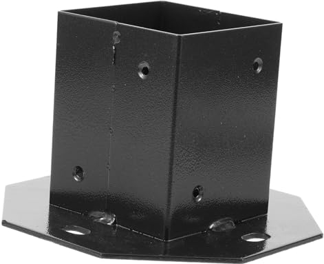 HEMOTON Deckpfostensockel Für Geländer Quadratischer Pfostensockel Aus Robustem Material Installieren Und Langlebig Für Briefkästen Und Zaunpfosten