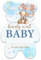 Opomzk Boho-Bär-Einladungen für Babypartys – Blauer Bär, Babyparty-Einladungskarte in Bärenform, 20 Stück – Babyparty-Einladungen für Jungen