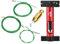 BESNIN Bike Cable Routing Tool Internal Cable Routing Kit Bike Frame Cable Guide for DI2 Tube/Inner Cable/Brake Tube Cable Routing (Gold Internal Cable Routing Kit and RED Cutter Hose)