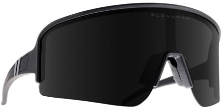 Blenders Eyewear Eclipse Polarized Sunglasses - Wrap Around Lens - 100% UV Protection - For Men & Women, Jet Line, One Size