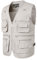 Bauzuoyo Gilet da uomo per attività all'aria aperta, gilet da lavoro da uomo, sottile, con molte tasche, leggero, softshell senza maniche, multifunzione, tinta unita, gilet estivo, bianco, XXXXL