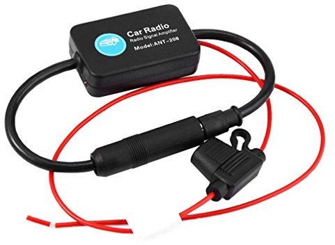 12V Car Radio Amplifier Marine Vehicle Booster for Car Truck SUV MPV (AsShown)