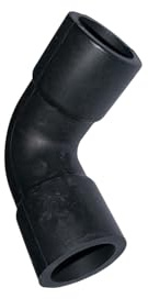 Baxi/Main/Potterton Black Rubber Condensate Elbow 7787376 Genuine Part - Hanicks