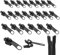 24 Pièces Curseur Fermeture Eclair Clipsable, 3 Tailles Tirette Fermeture Eclair Remplacement, Reparation Fermeture Eclair Universel, Tête de Fermeture Éclair Détachable pour Vestes, Manteaux, Valises