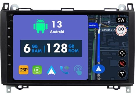 RoverOne Autoradio GPS für Mercedes Benz A B Klasse W245 W447 Vito Viano W639 Sprinter B200 Carplay Android Auto Stereo Head Unit Bluetooth Sat Navigation