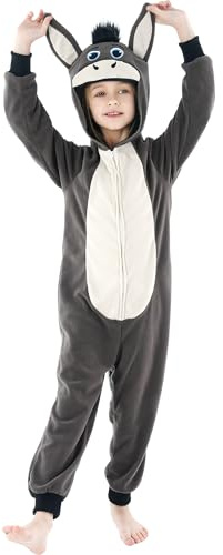 Sincere Party Costumi Unisex per Bambini in Pile a Tema Animali: Ghepardo, Scimmia, Mucca