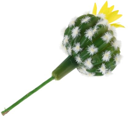 Kisangel Cactus Artificiel Fleuri Succulente Non Pot Plante Artificielle Décorative Faux Cactus pour Intérieur et Bureau