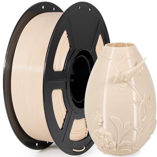 IEMAI PETG Filament 1.75mm 1Kg, Beige PETG 3D Drucker Filament, Kompatibel mit Bambu Lab, AMS, AMSLite, Maßgenauigkeit +/-0.02mm
