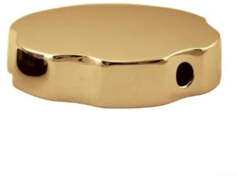 Drehknopf aus Messing mit gebürstetem Gold-Finish, um Überlauf zu verhindern und den Wasserfluss in Badewannen anzupassen