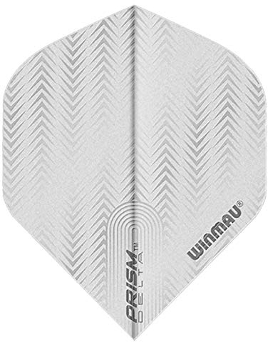 WINMAU Prism Delta White Extra Dicke Dart Flights - 1 Sätze pro Packung (3 Flights insgesamt)