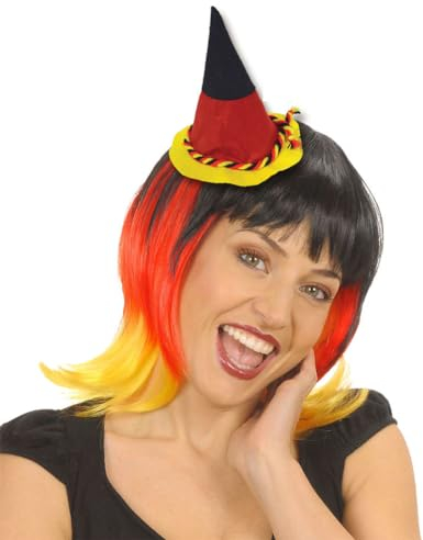 Karneval-Klamotten Deutschland Tiroler-Hut Fanhut Fanartikel Fußball in Deutschlandfarben EM WM Herren Damen Germany