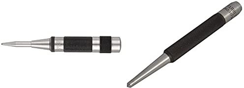 Starrett 18C Automatic Centre Punch with Adjustable Stroke & 117D Centre Punch with Round Shank