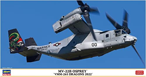 Hasegawa - 1/72 MV-22B Osprey, VMM-265 Dragons 2022 - Plastikmodellbausatz