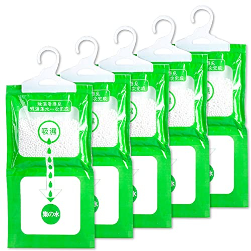 Scettar 5er-Pack Moisture Absorber,Anti-Schimmel hängender Entfeuchter ，Luftentfeuchter Granulat für Küche/Bad/Schrank/Auto