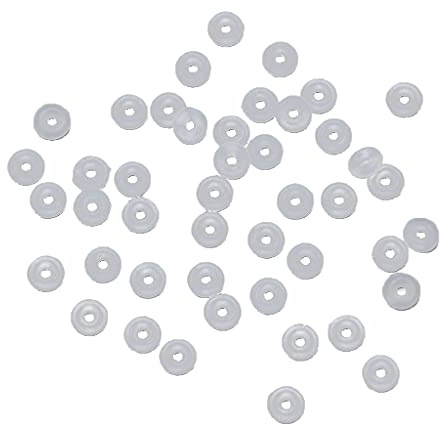 Silikon-Gummi-Stopper für Schmuck, Clip-Verschluss, Spacer-Charm-Perlen, Halskette, Armbänder, Lock-Spacer-Charm-Perlen
