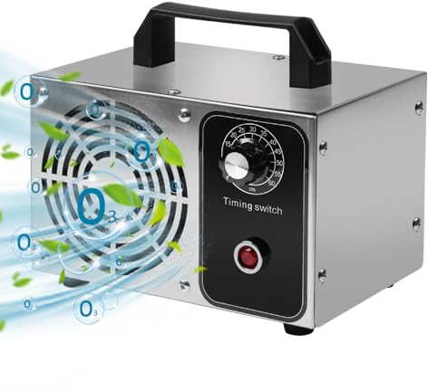 Generatore di Ozono 32,000 mg/h Ozonizzatore per Ambienti Portatile Macchina Ozono per Casa Purificatore d'Aria (32000 mg/h)