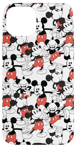 iPhone 15 Plus Disney Mickey Mouse Expressions Print Case