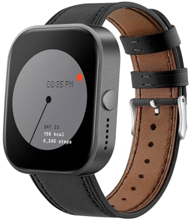AireWiki Leder Armbänd Kompatibel mit NOTHING Watch PRO Armband Für Damen Herren Echte Ersatzband mit Uhrenarmband Für NOTHING Watch PRO (1)