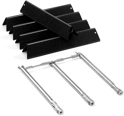 Nordic Bbq Store Spirit E-310 Grill Parts 69787 Brûleurs et barres aromatisantes 7636 pour Weber Spirit, Spirit II 300 E310 S-310 E-320 S-320 E-330 S-330 avec montage avant, pièces pour Spirit 2 GS4