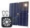 Kavolet 20 W Solar Ventilator, 10 Zoll, Wasserdichter Solar Lüfter mit Solarpanel, Entlüftungsventilator, Gewächshaus Zubehör für Hühnerställe, Gewächshäuser, Schuppen, Tierhäuser