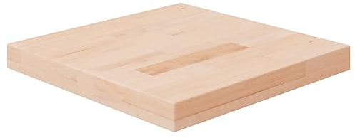 vidaXL Tischplatte Quadratisch Massivholzplatte Eichenplatte Holzplatte Platte Ersatztischplatte für Esstisch 40x40x4cm Eichenholz Unbehandelt