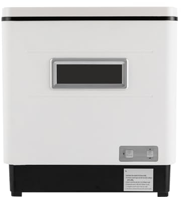 Edelstahl Geschirrspüler 60L Smarter Geschirrspüler Mini Spülmaschine mit Hitze tötet Funktion Tischgeschirrspüler freistehen