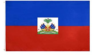 Stormflag Bandiera haiti 3x5ft/90x150cm 90g di poliestere 2 occhielli,1 Occhiello in Ogni Angolo, in metallo e Doppio ago