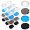 24 Stück Trommeldämpfer Pads Trommel Schalldämpfer Weiche Silikon Dämpfer Gel Pads Trommeldämpfer Silikon Trommeldämpfer Transparent Schalldämpfung Trommeln Klebend Gel Drum Mute Für Schalldämpfung
