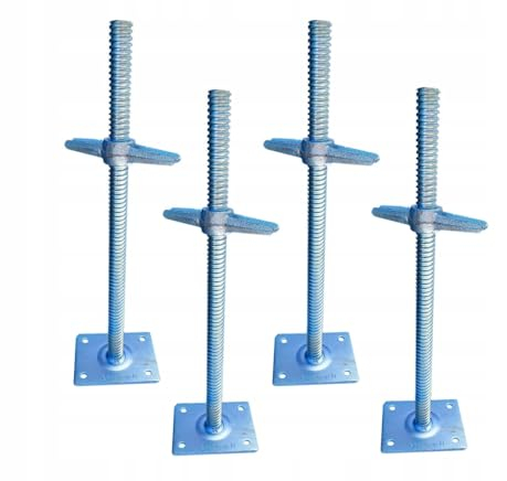 Gerüstspindel Gerüststützen Hammerkopfschrauben Gerüstfüße 50cm fi 26mm x4