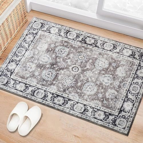 BedLooms Washable Door Mats Indoor & Outdoor - Non-Slippery Heavy Duty Front Door Mat - Stylish & Perfect Dust Grabbing Doormats - Super Absorbent Entrance Mat (Harmony, 40cm x 60cm)