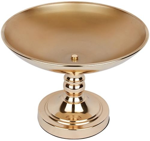 Dinntty European-style Golden Flower Vase, Wedding Supplies, Dessert Candy Tray, Fruit Plate, Cake Plate, Dining Table Decoration