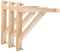 LIFKICH 3stücke Wandhalterung Holzregalhalterung Dreieckige Regalträger Aus Massivem Holz Multifunktionale Halterung Für Regale Und Lichtinstallationen