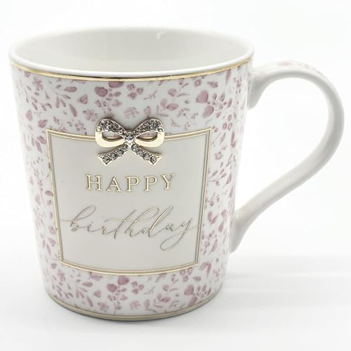 Lesser & Pavey Madelaine Happy Birthday Mug | Tea & Coffee, Hot Drinks, Fine China, Kitchen & Home, Reusable Ceramic, Every Occasion