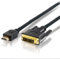Cavo - cavo HDMI maschio a dvi maschio da 5m, collega dispositivi con uscita hdmi a schermi dvi, ideale per trasferimenti video di alta qualità.
