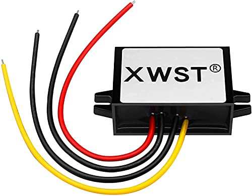 XWST 48V 12V Wandler DC Spannungswandler 36V/48V auf 12V 2A 24W Auto Netzteil Wandler Konverter Transformator Trafo Adapter Breit Eingang für Auto Motor LKW PKW Kfz Boot