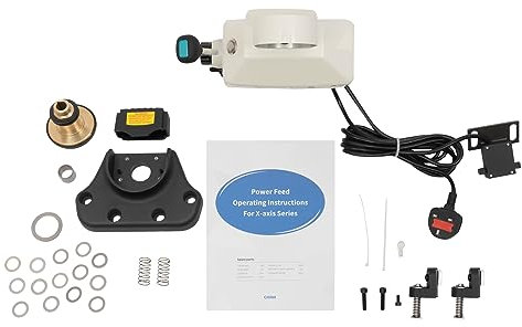 Power Feed X-Axis for Milling Machine,450In Lb 95W Milling Machine Power Feed Device 0-190 RPM Mini Mill Power Feed,Apply to High-Speed Rocker Milling Machines,Machine Tools