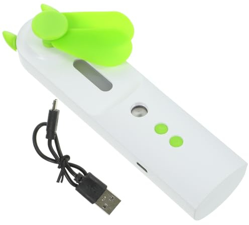 ELAYARD Ventilateur Portable Rechargeable USB Multifonction avec Brumisateur Mini Ventilateur de Poche Refroidisseur Personnel pour Voyage et Activités Extérieures Vert