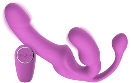 Teazers – Strapless Strap-On mit Analplug – Pink